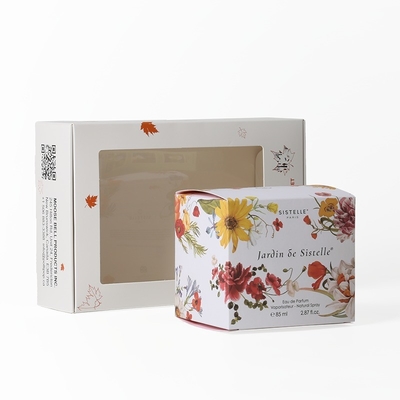 بطری عطر پلاستیکی صنعتی با بسته بندی جعبه پنجره